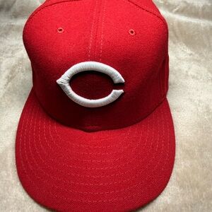 New Era 59fifty Chicago Cubs Fitted Red Cap
